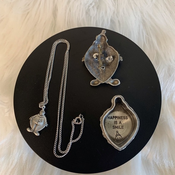 Silver Pewter Clown Jewelry Set - Picture 2 of 8